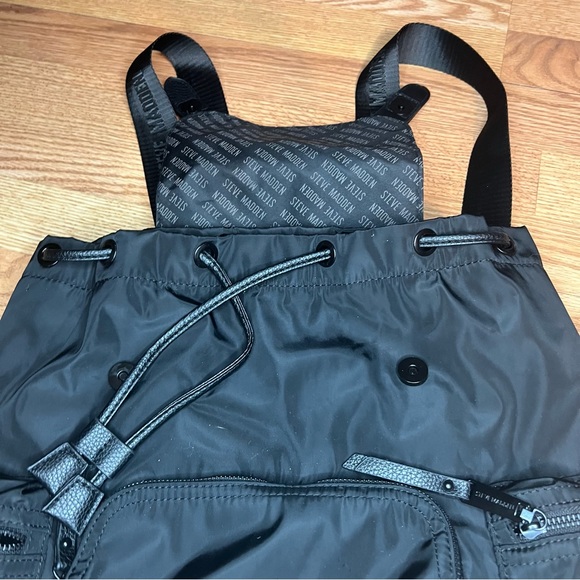 Steve Madden Black Womens Backpack - Picture 3 of 7